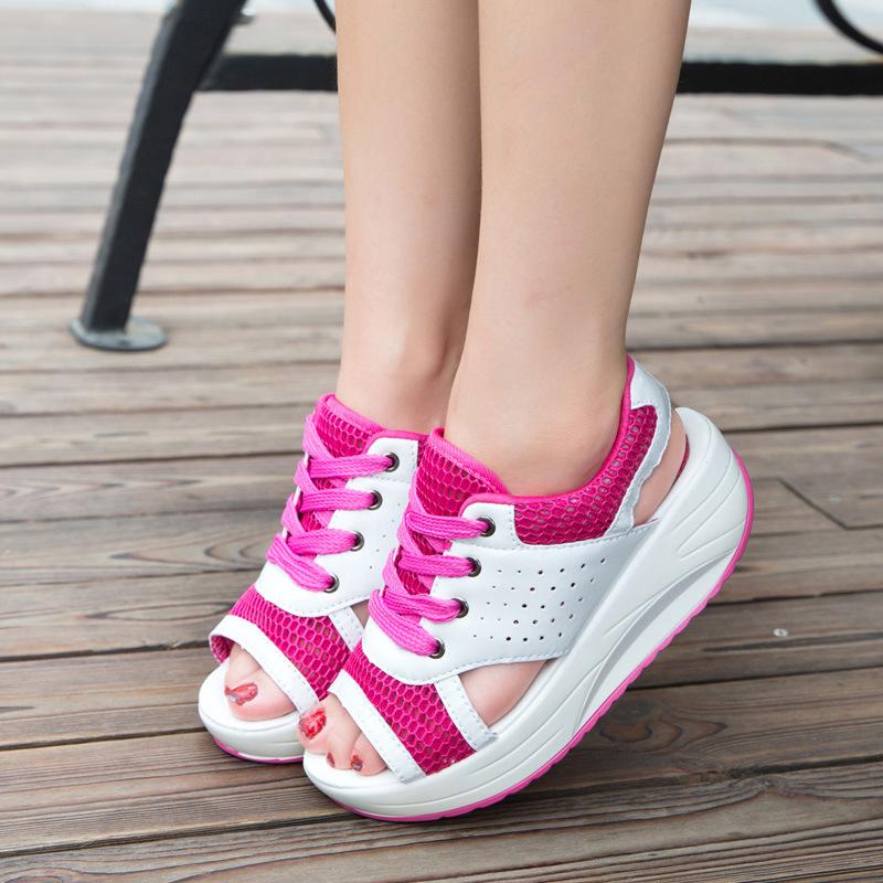 Sandals Summer Shoes For Women Breathable Women's Flat Platform Open Toe Wedges Ladies Casual Footwear, Green
Sandals Summer Shoes For Women Breathable Women's Flat Platform Open Toe Wedges Ladies Casual Footwear, Green