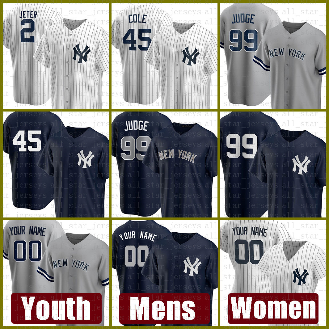 New Mens York Women Yankees Youth Baseball Jersey 99 Aaron Judge Custom 45 Gerrit Cole 2 Derek Jeter 26 DJ LeMahieu 25 Gleyber Torres, Blue;black
New Mens York Women Yankees Youth Baseball Jersey 99 Aaron Judge Custom 45 Gerrit Cole 2 Derek Jeter 26 DJ LeMahieu 25 Gleyber Torres, Blue;black