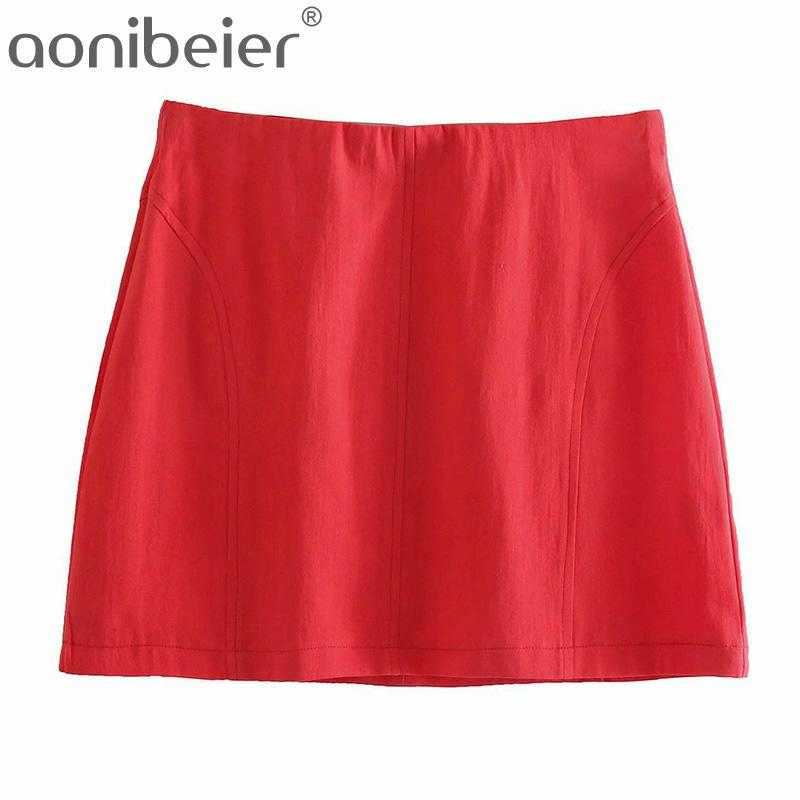 Red Mini Skirts Summer Fashion Zipper Back High Waist Women A-Line Casual Skirt Female Bottoms 210604
Red Mini Skirts Summer Fashion Zipper Back High Waist Women A-Line Casual Skirt Female Bottoms 210604