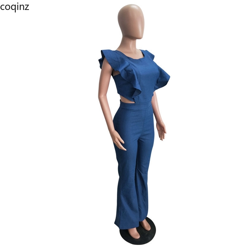 Plus Size Summer Bodycon Rompers Womens Jumpsuits Body Femme Overalls Denim Jumpsuite Bodysuit Sexy Macacao Feminino LD8327 T200509