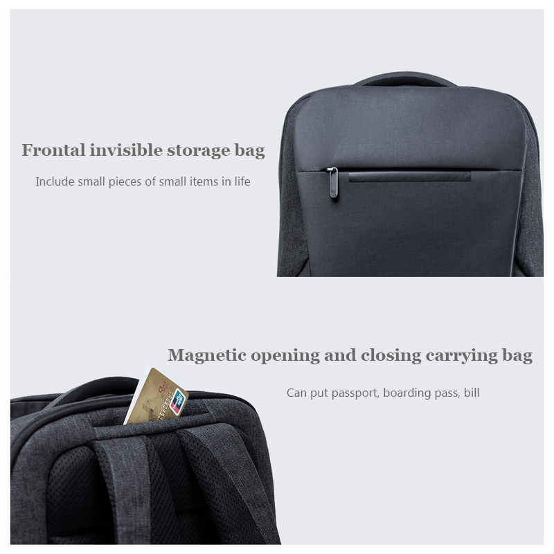 Original Xiaomi Mi Business Travel Backpacks 2 Generation 26L Capacity Level4 Waterproof For 15.6 Inch School Office Laptop Bag, Dark gray
Original Xiaomi Mi Business Travel Backpacks 2 Generation 26L Capacity Level4 Waterproof For 15.6 Inch School Office Laptop Bag, Dark gray