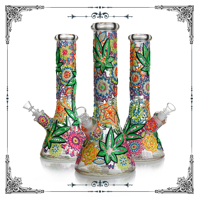 Glow in the dark 3D Hand Painting 7mm thickness Glass Bong Water pipes Smoking hookah Pipe With 14mm Male Bowl Oil Dab Rig colorful glass for female
Glow in the dark 3D Hand Painting 7mm thickness Glass Bong Water pipes Smoking hookah Pipe With 14mm Male Bowl Oil Dab Rig colorful glass for female