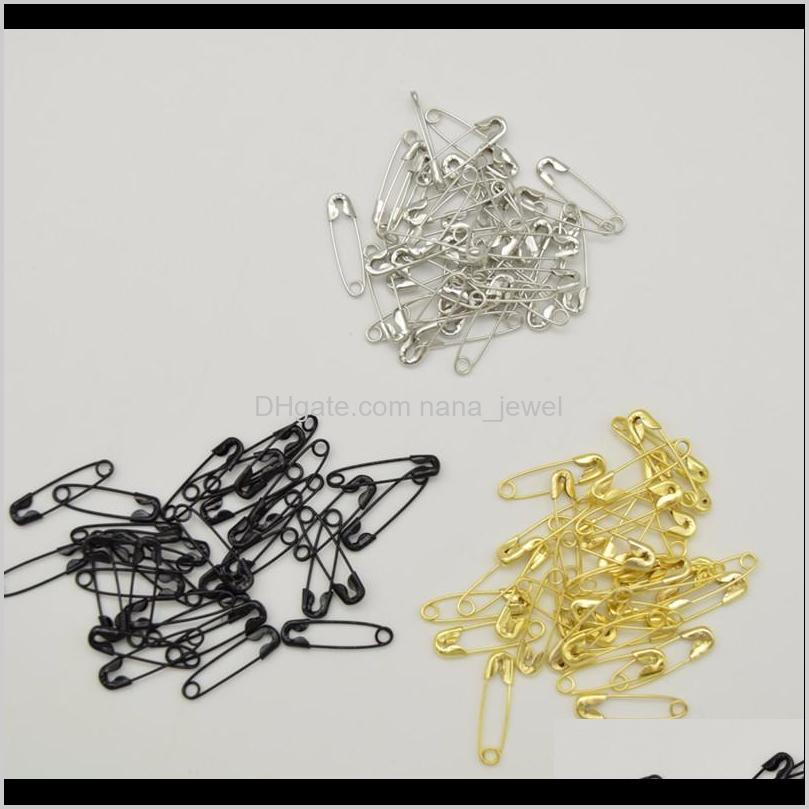1000 Pcs Three Color Silver Black Gold Small Nickel Plated Safety Pins 4/5'' Length (18Mm) Wholesales For Garment Hang Tag Q67Vn Qpwyt 
1000 Pcs Three Color Silver Black Gold Small Nickel Plated Safety Pins 4/5'' Length (18Mm) Wholesales For Garment Hang Tag Q67Vn Qpwyt