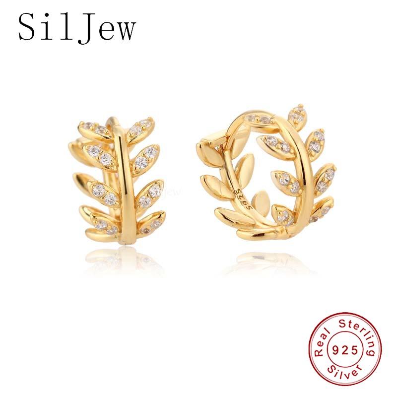 Hoop & Huggie SilJew Pave CZ INS Luxury Olive Branch Leaf Stud Earrings For Women Real 100% 925 Sterling Silver Teen Gift Fine Jewelry
Hoop & Huggie SilJew Pave CZ INS Luxury Olive Branch Leaf Stud Earrings For Women Real 100% 925 Sterling Silver Teen Gift Fine Jewelry