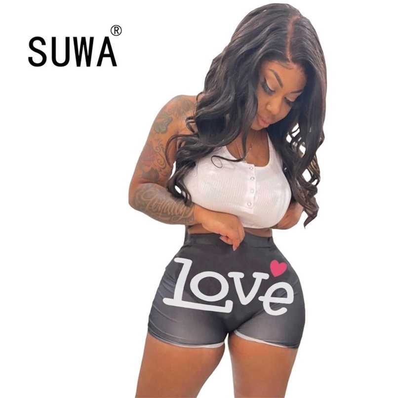 Love Letter Print Summer Women Two Piece Short Set Sleeveless Pullover Tank Crop Top High Waist Biker Pant Sexy Fitness Clothing 210525, Black
Love Letter Print Summer Women Two Piece Short Set Sleeveless Pullover Tank Crop Top High Waist Biker Pant Sexy Fitness Clothing 210525, Black