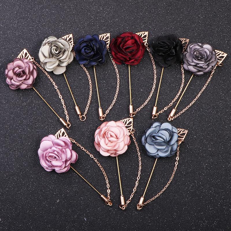 Pins, Brooches Fabric Flower Women Lapel Pin Safety Muslim Hijab Pins With Chain Wedding Jewelry Accessories Gifts
Pins, Brooches Fabric Flower Women Lapel Pin Safety Muslim Hijab Pins With Chain Wedding Jewelry Accessories Gifts