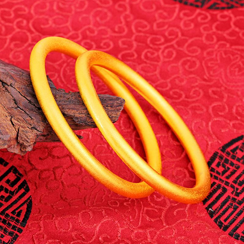 Bangle Vietnam Sand Gold Ancient For Women Round Stick Bracelet Copper Plated Frosted Fashion Jewelry
Bangle Vietnam Sand Gold Ancient For Women Round Stick Bracelet Copper Plated Frosted Fashion Jewelry
