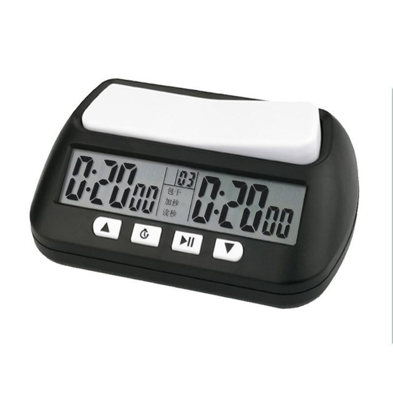 Timers Professional Chess Clock Compact Digital Watch Count Up Down Timer Board Game Stopwatch Bonus Competition Hour