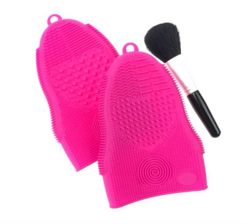 Silicone Cosmetics Cleanser Makeup Brush Cleaner Glove Cleaning Tool Pad Reshaping Makeup Brush Cleaner Board New 200pcs