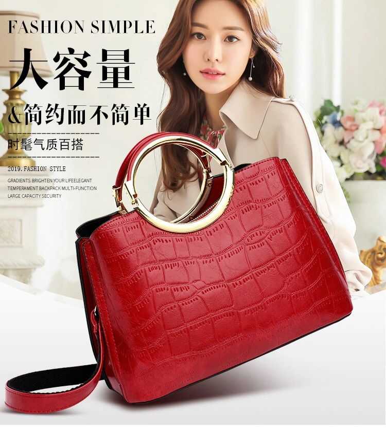 YILIAN Advanced sense crocodile print new 2021 fashion simple texture round ring bill of lading shoulder cross-body bag, Black
YILIAN Advanced sense crocodile print new 2021 fashion simple texture round ring bill of lading shoulder cross-body bag, Black