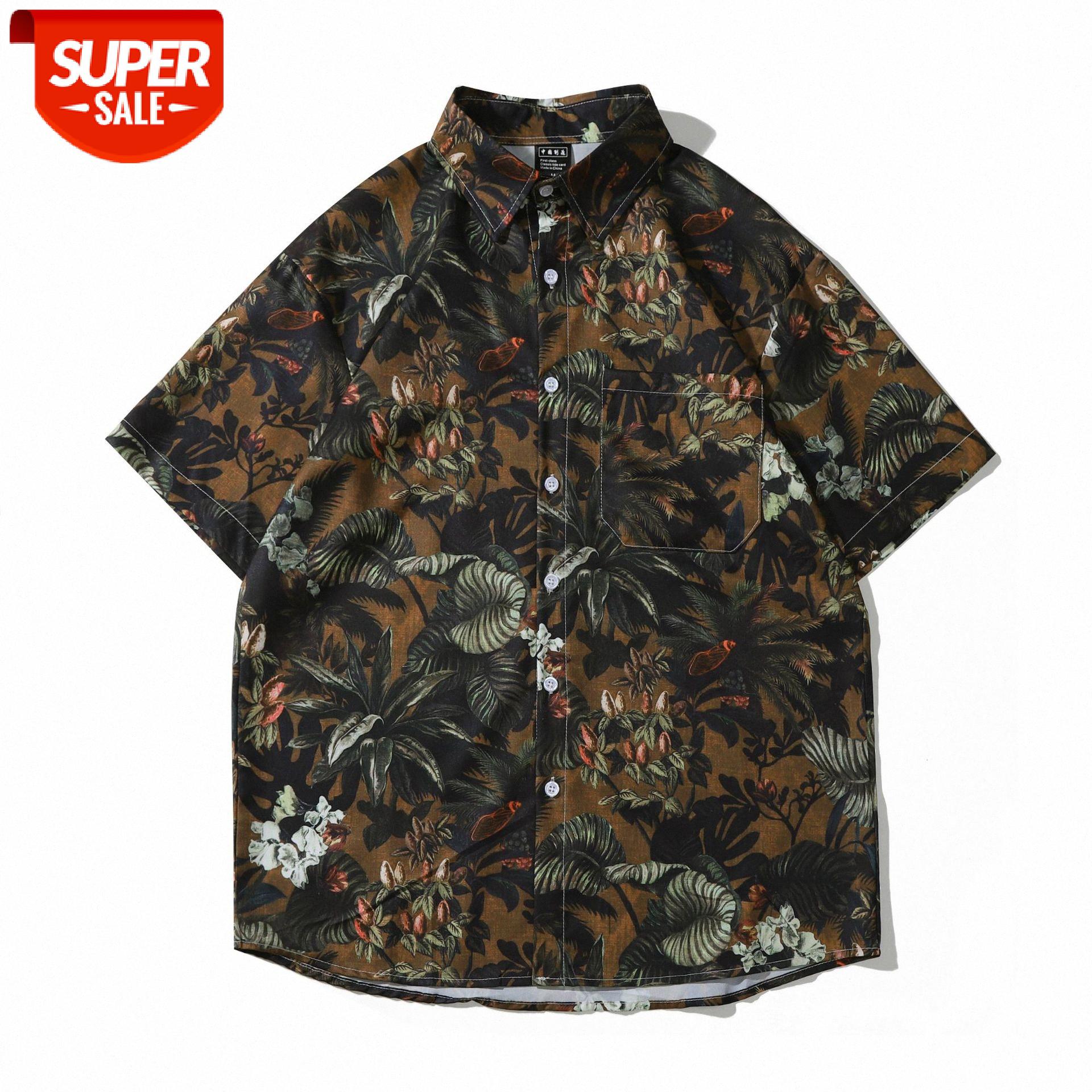 Japanese floral male shirt couple beach short-sleeved vintage retro Wei Yi #ci2e, White;black
Japanese floral male shirt couple beach short-sleeved vintage retro Wei Yi #ci2e, White;black