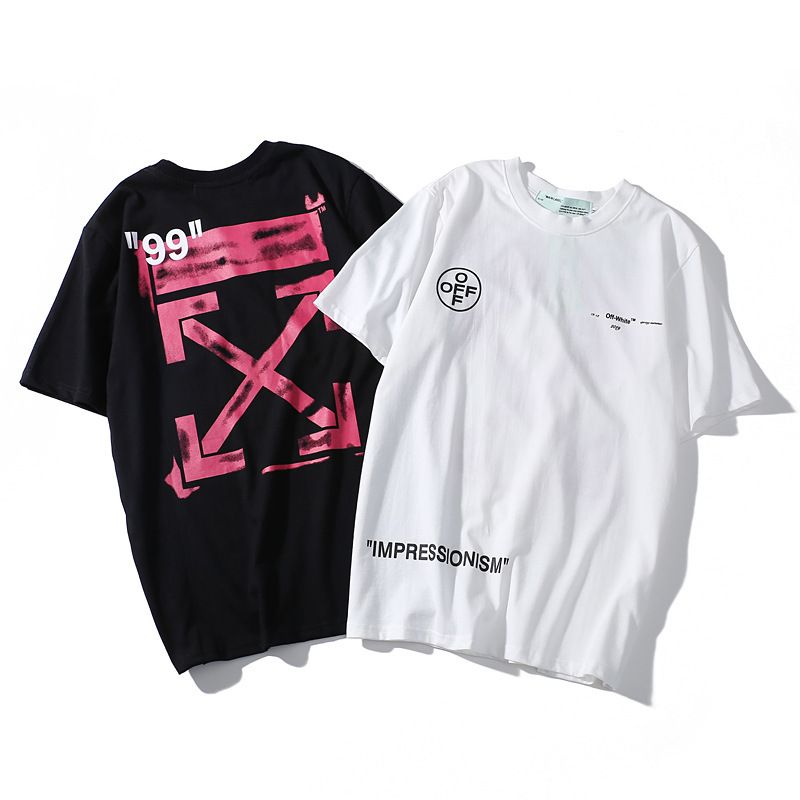 21ss Tide Brand 99 Red Graffiti Sleeve Ow Arrow Lovers Hip Hop Short T-shirt, White;black
21ss Tide Brand 99 Red Graffiti Sleeve Ow Arrow Lovers Hip Hop Short T-shirt, White;black