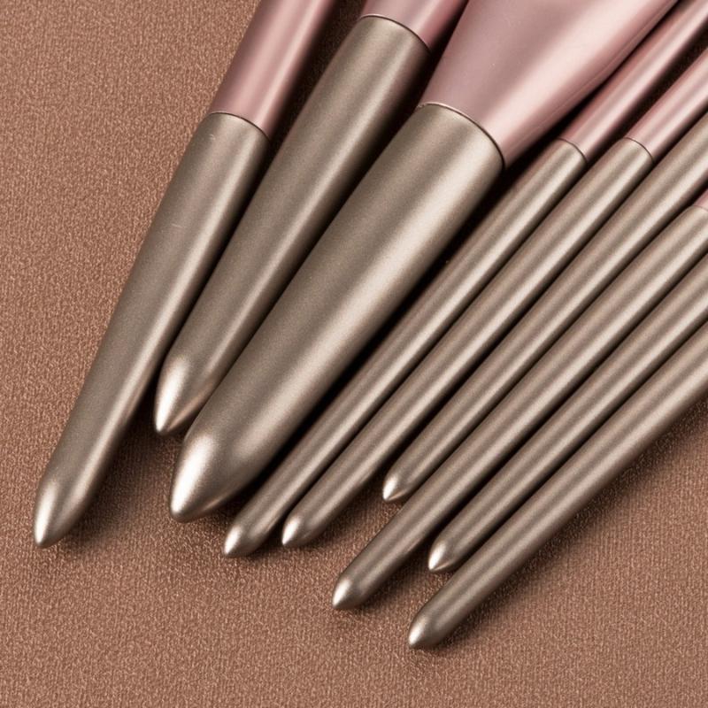 Makeup Brushes 9pcs Grape Set For Foundation Blush Eyeshadow Concealer Powder Eyebrow Lip Make Up Cosmetics Brush Tools