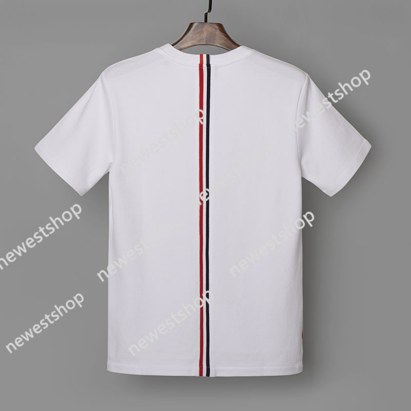 Arrivals 2021 Tb Thom Men's O-neck Short Sleeve Fashion T-shirts with Braided Tape on Back Summer Tees Men White Gray, Dark blue
Arrivals 2021 Tb Thom Men's O-neck Short Sleeve Fashion T-shirts with Braided Tape on Back Summer Tees Men White Gray, Dark blue