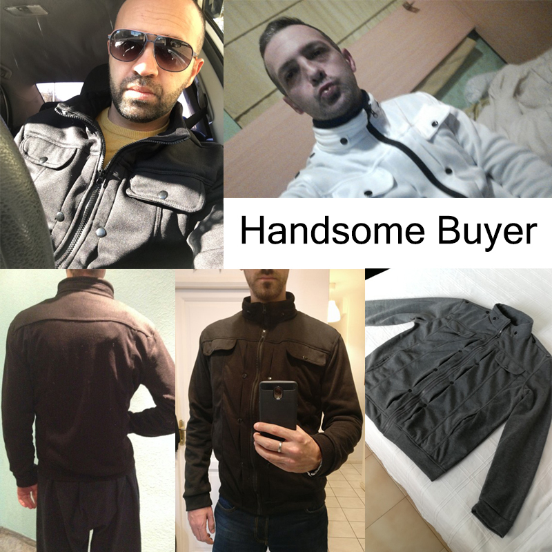 IceLion Fleece Sweatshirts Men Zipper Cardigan Hoodies Autumn Spring Stand Collar Sportswear Fashion Tracksuit Slim Jacket 201020