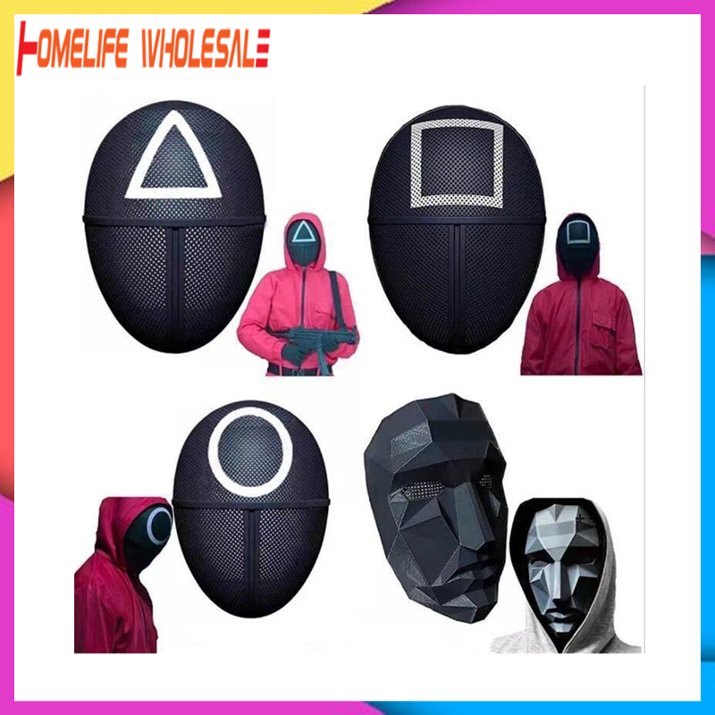 South Korea Squid Game Masked Man Decompression Toy Masks Round Squire Triangle Mask Accessories Delicate Halloween Masquerade Costume Party Props
South Korea Squid Game Masked Man Decompression Toy Masks Round Squire Triangle Mask Accessories Delicate Halloween Masquerade Costume Party Props