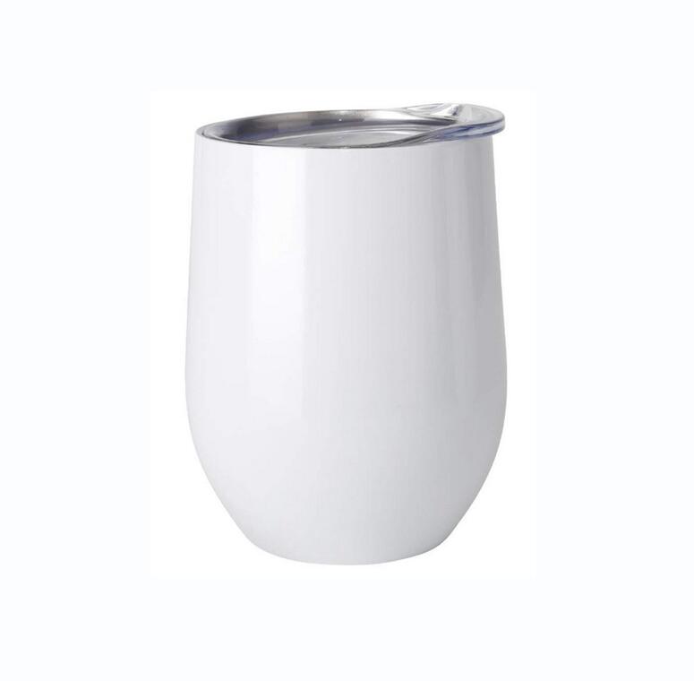 12oz Blank Sublimation Wine Tumblers Egg Shaped Wine Glass Double Wall Mugs Stainless Steel Tumblers with Lid Sea Shipping AAD03, White
12oz Blank Sublimation Wine Tumblers Egg Shaped Wine Glass Double Wall Mugs Stainless Steel Tumblers with Lid Sea Shipping AAD03, White