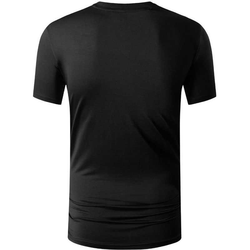 Jeansian Men's T-Shirt Tshirt Tee Shirt Sport Short Sleeve Dry Fit Running Fitness Workout LSL298 Black US Size S-XXL 210707