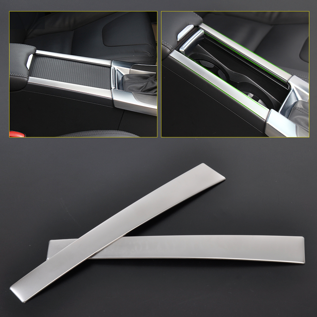 beler New 2pcs Chrome Cup Drink Holder Center Console Cover Trim Frame Panel for Volvo XC60 S60 V60 2011 2012 2013 2014 2015
beler New 2pcs Chrome Cup Drink Holder Center Console Cover Trim Frame Panel for Volvo XC60 S60 V60 2011 2012 2013 2014 2015