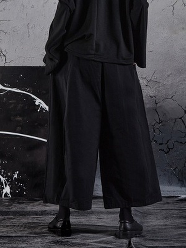 Japanese Hip-hop Nine-quarter Pants Harem Pants Dark Casual Bloomers Wide-leg Trend