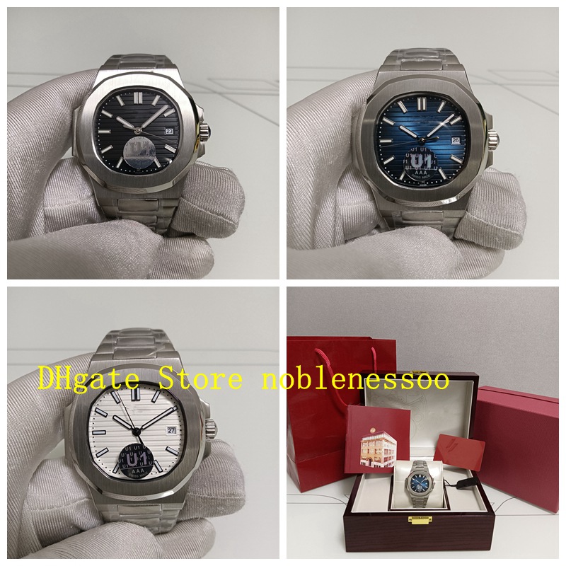 3 Color Super U1 Factory Cal. 324 Automatic Movement Watch Original Box Classic Men's 40.5mm Sapphire Glass Black White Blue 5711/1A Steel Bracelet Mechanical Watches
3 Color Super U1 Factory Cal. 324 Automatic Movement Watch Original Box Classic Men's 40.5mm Sapphire Glass Black White Blue 5711/1A Steel Bracelet Mechanical Watches