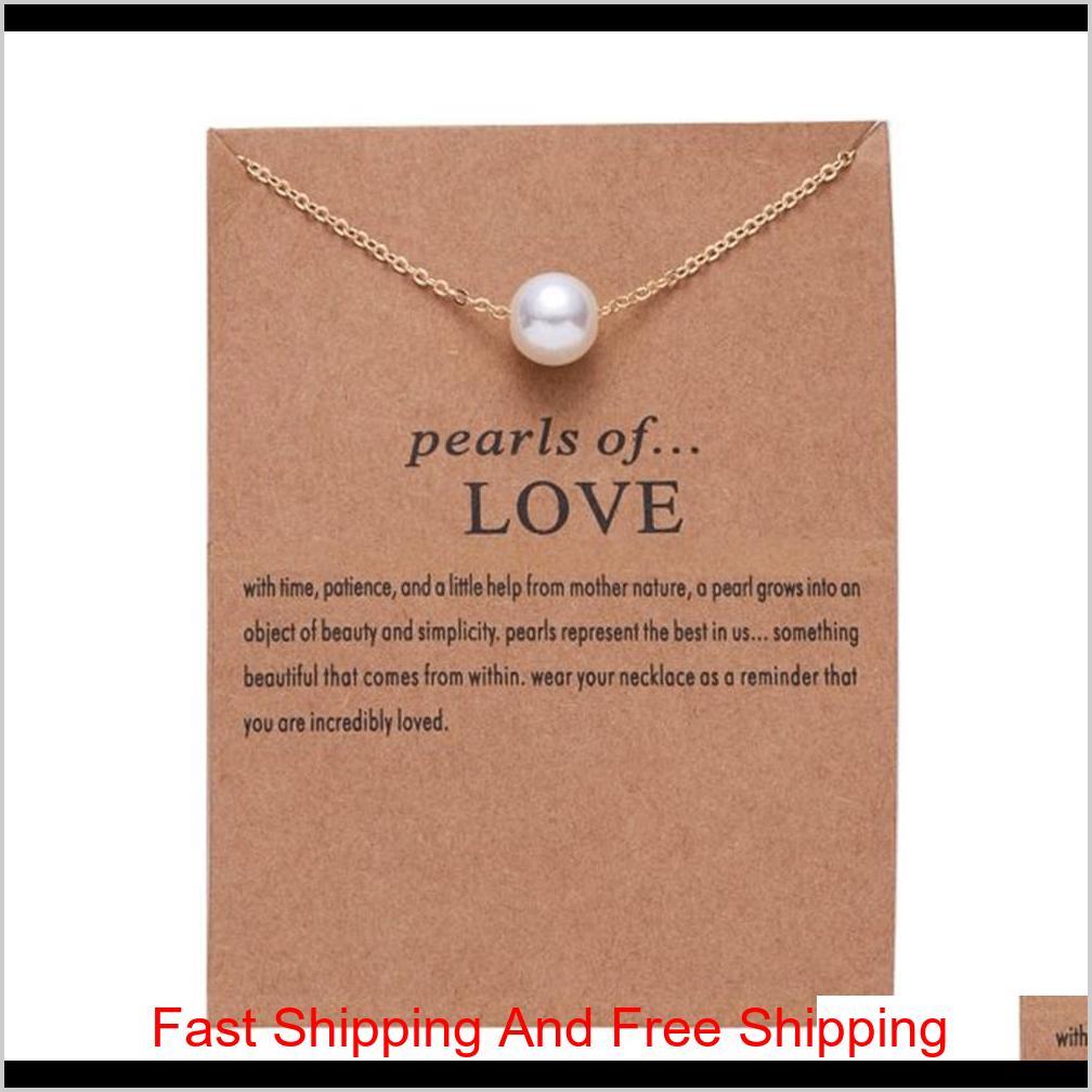 Cr Jewelry New Arrival Dogeared Necklace With Gift Card Elephant Pearl Love Wings Key Zodiac Sign Compass Lotus Pendant For