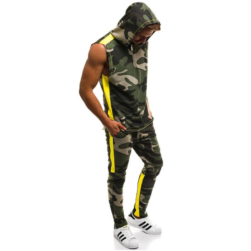 Men' Tracksuits Mens Sets Two Pieces 2021 Summer Casual Sleeveless Hooded Camouflage Suits Man Sports Tops Pants Gyms Fitness Trouser, White and greenb
Men' Tracksuits Mens Sets Two Pieces 2021 Summer Casual Sleeveless Hooded Camouflage Suits Man Sports Tops Pants Gyms Fitness Trouser, White and greenb