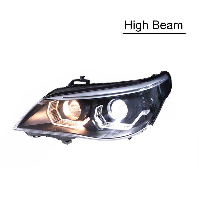 Car Head Lights Parts For BMW E60 2003-2010 Headlights Front Lamp LED Signal Brake Reversing Parking Fog Lights