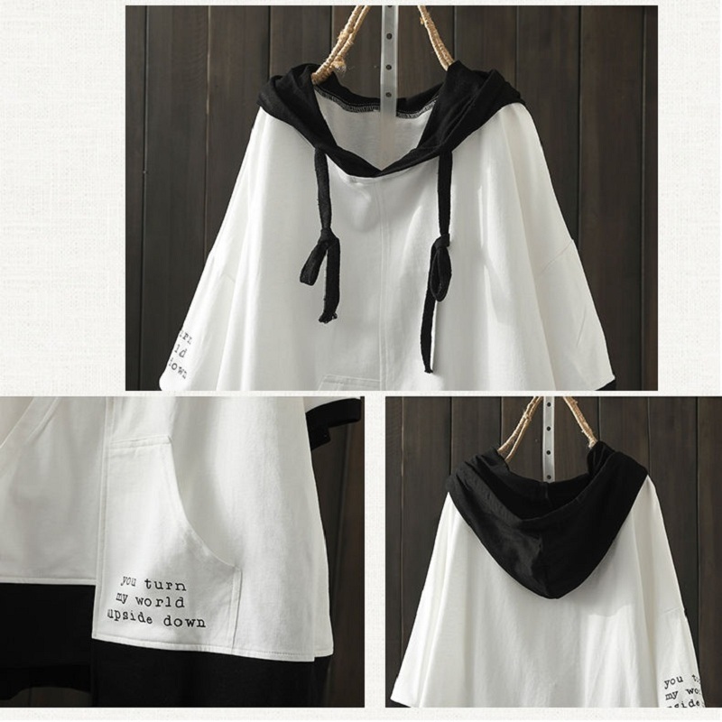 O Neck 100% Cotton Hoodie T Shirt Woman Summer Short Sleeve Shirt Woman Tshirt Loose Korean Style Plus Size Women Shirts T200614