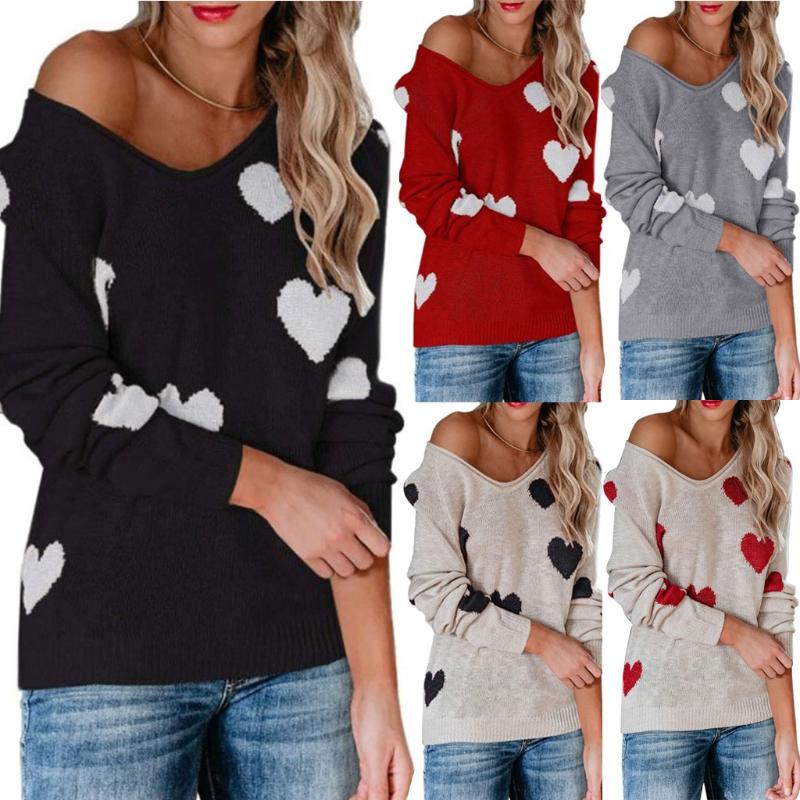 Womens Love Print Sweaters Autumn New-coming Oversized O Neck Long Sleeve Casual Loose Knit Sweater Tops Pullover Femme, Black
Womens Love Print Sweaters Autumn New-coming Oversized O Neck Long Sleeve Casual Loose Knit Sweater Tops Pullover Femme, Black