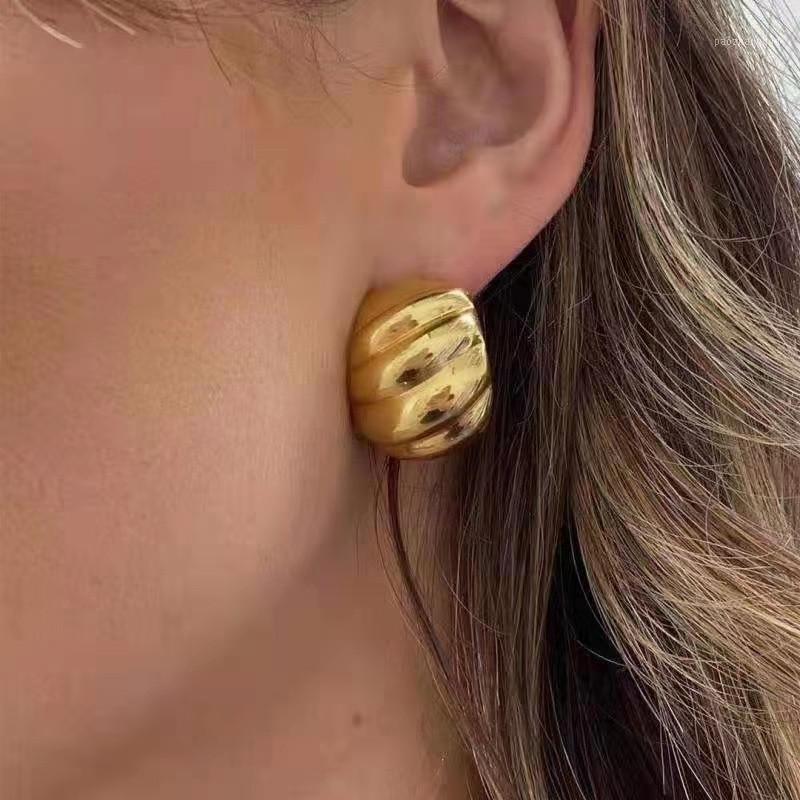 Custom French Personality Croissant Pattern Earrings Female European And American Temperament Exquisite Fashionable Big Stud, Golden;silver
Custom French Personality Croissant Pattern Earrings Female European And American Temperament Exquisite Fashionable Big Stud, Golden;silver