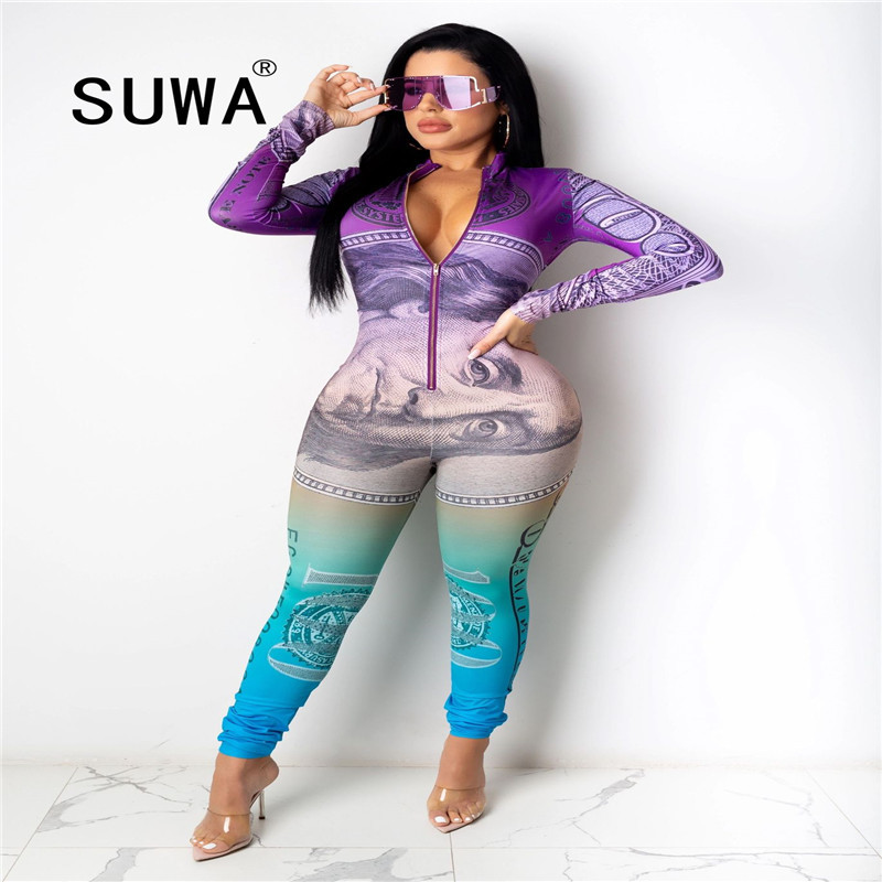 Face Print Party Rompers Women Jumpsuit Zipper Long Sleeve High Waist Bodycon Sexy Club Fall Clothes Streetwear Wholesale 210525, Multi
Face Print Party Rompers Women Jumpsuit Zipper Long Sleeve High Waist Bodycon Sexy Club Fall Clothes Streetwear Wholesale 210525, Multi