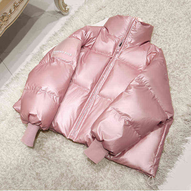 90% White Duck Down Jacket Winter Jacket Women Stand Collar Female Thick Down Coat Loose Oversized Womens Short Down Parka 211130