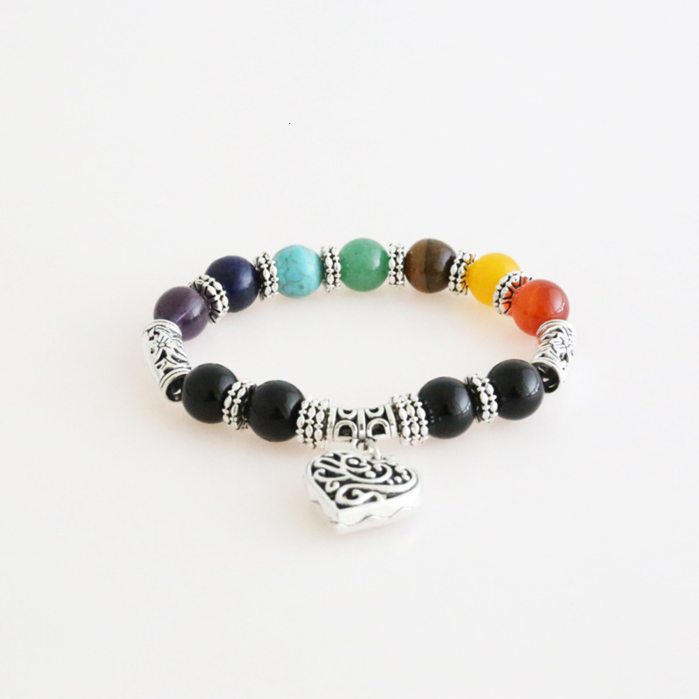 Seven chakras metal hand string natural stone crystal agate peach heart Beaded Bracelet, Golden;silver
Seven chakras metal hand string natural stone crystal agate peach heart Beaded Bracelet, Golden;silver