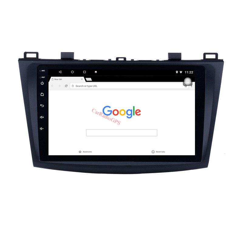 Car dvd Multimedia Player 9 Inch Android 10 for Mazda 3 2009-2012 GPS Navigation Radio with Rearview Camera Mirror Link