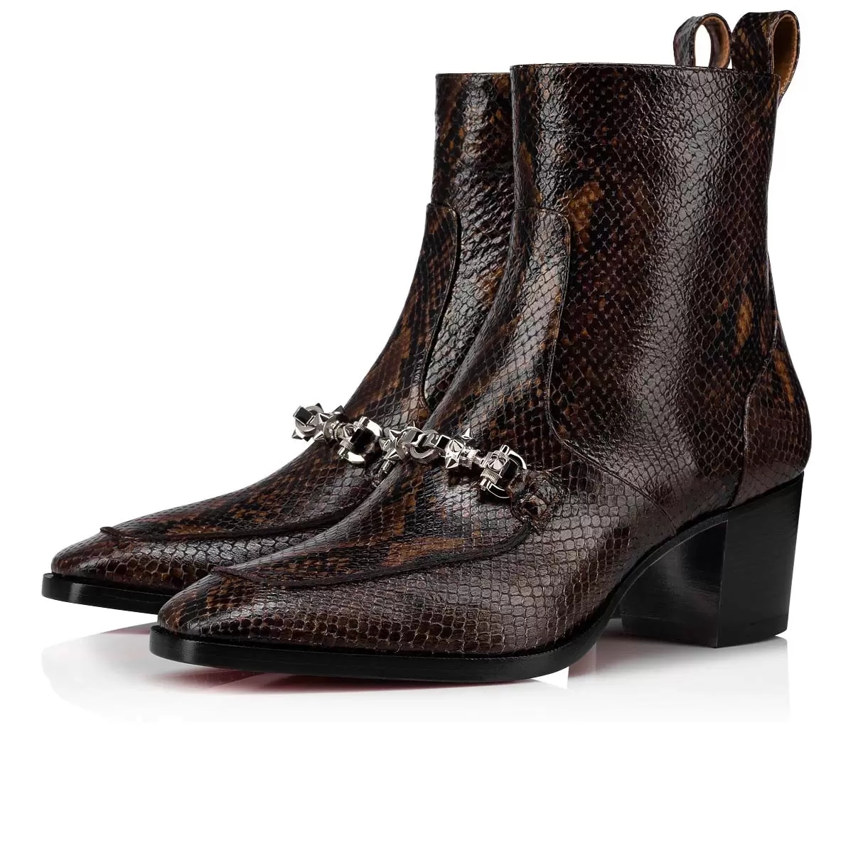 winter Men Red bottom boot son Genuine leather matte be like Amazonia python scales Maison Pointed toe Low-heeled Silver buckle fashion Ankl, Black
winter Men Red bottom boot son Genuine leather matte be like Amazonia python scales Maison Pointed toe Low-heeled Silver buckle fashion Ankl, Black
