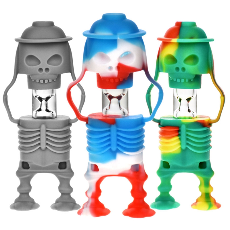 Colorful Silicone Skull Bones Shape Glass Pipes Filter Mouthpiece Herb Tobacco Cigarette Holder Protective Sheath Sleeve Catcher Taster One Hitter Smoking Tips
Colorful Silicone Skull Bones Shape Glass Pipes Filter Mouthpiece Herb Tobacco Cigarette Holder Protective Sheath Sleeve Catcher Taster One Hitter Smoking Tips