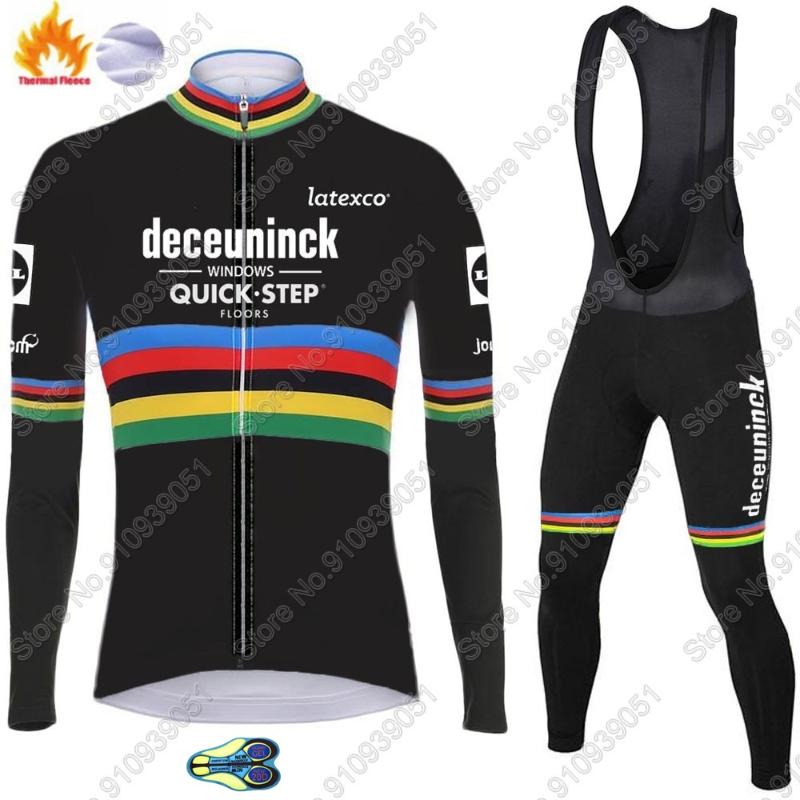 2021 Quick Step Cycling Clothing World Jersey Set Julian Alaphilippe Long Sleeve Uniform Winter Thermal Jacket Maillot, Summer 21
2021 Quick Step Cycling Clothing World Jersey Set Julian Alaphilippe Long Sleeve Uniform Winter Thermal Jacket Maillot, Summer 21