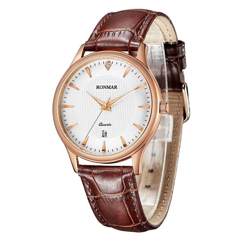 Wristwatches RONMAR Casual Men Watches Top Quartz Watch Leather Strap Wristwatch Fashion Dress Male Clock Relojes Para Hombre, Black
Wristwatches RONMAR Casual Men Watches Top Quartz Watch Leather Strap Wristwatch Fashion Dress Male Clock Relojes Para Hombre, Black
