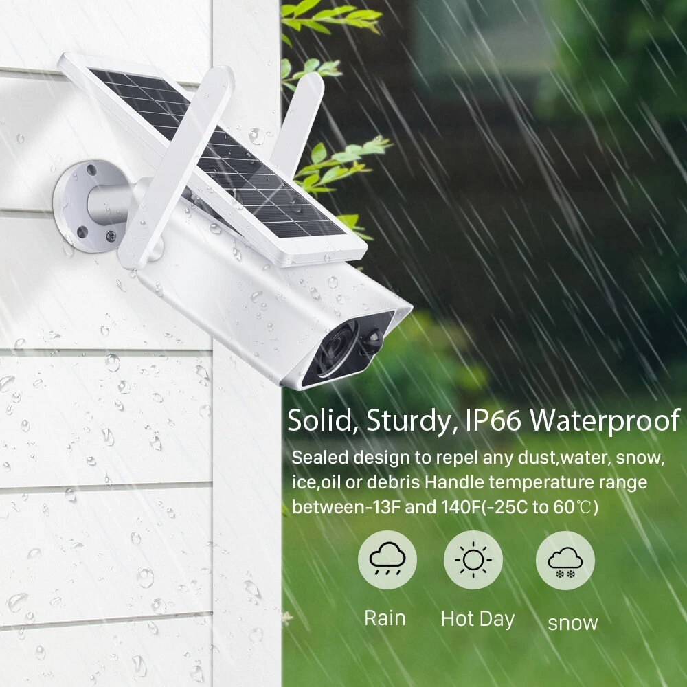 BESDER Wifi Wireless IP Camera 2MP Outdoor Waterproof Solar Dome Camera PTZ Control Surveillance Camera
