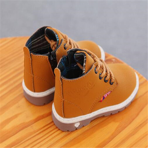 Autumn Winter kids Girls Boys Martin Boots Children Sports Shoes Zipper Nubuck Leather Toddle Baby Shoes Fashion Boot