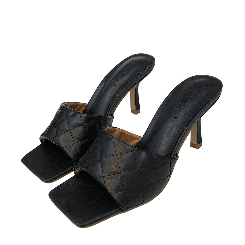 2021 Summer New Women Slipper Fashion Brand High Heel Sandals Sexy Square Toe Slides Outdoor Beach Flip Flops Pumps 3z2x, Black
2021 Summer New Women Slipper Fashion Brand High Heel Sandals Sexy Square Toe Slides Outdoor Beach Flip Flops Pumps 3z2x, Black