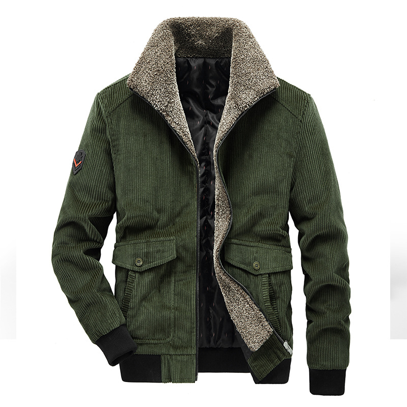 Winter Leisure Lamb Woolen Collar Plus Cotton Thick Warm Jacket Men Jacket, Black;brown
Winter Leisure Lamb Woolen Collar Plus Cotton Thick Warm Jacket Men Jacket, Black;brown