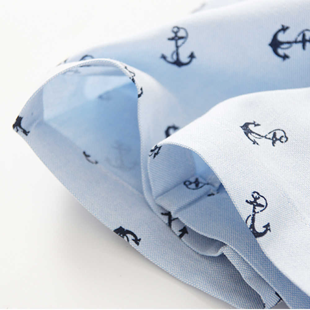 Mudkingdom Boys Pajamas Set Anchor Print Turn-Down Collar Toddler Pajama Cute Kids Sleepwear Clothes Nautical Jammies 210615