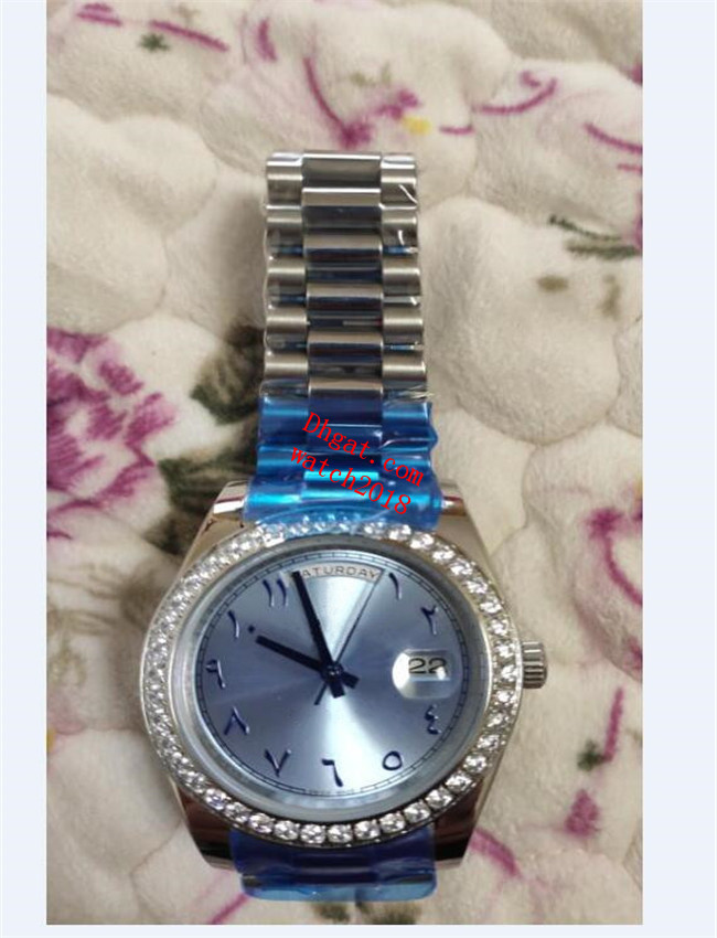 Classic Mens Watches 41mm 228345 228348 Mechanical Ice Blue Arabic Rare Dial Diamond Bezel Sapphire Glass Stainless Steel Bracelet Luxury Watch Waterproof
Classic Mens Watches 41mm 228345 228348 Mechanical Ice Blue Arabic Rare Dial Diamond Bezel Sapphire Glass Stainless Steel Bracelet Luxury Watch Waterproof