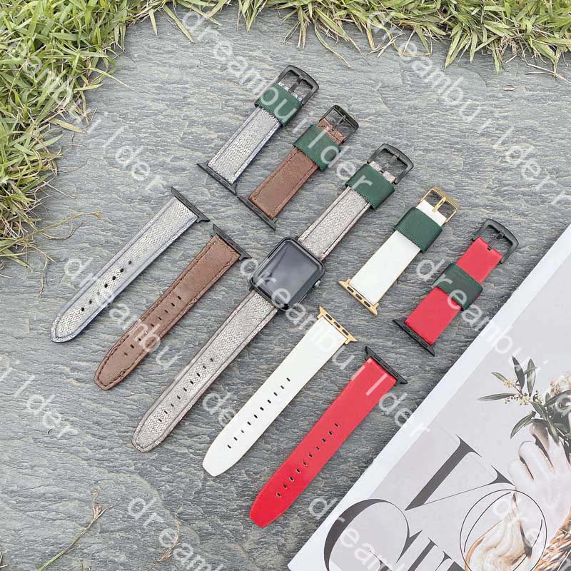 Luxury Fashion Designer watch Strap For Apple 41mm 42mm 38mm 40mm 44mm 45mm iwatch 2 3 4 5 6 7 watchband Leather Bracelet Stripes band watchbands
Luxury Fashion Designer watch Strap For Apple 41mm 42mm 38mm 40mm 44mm 45mm iwatch 2 3 4 5 6 7 watchband Leather Bracelet Stripes band watchbands