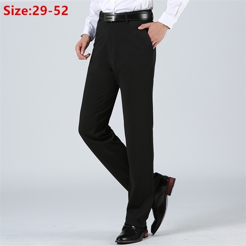 Men Business Pants Office Trousers Plus Size 48 50 52 Formal Stretched Suit Straight Slim Casual Black Blue Grey Male Clothing 211106, Db1 black
Men Business Pants Office Trousers Plus Size 48 50 52 Formal Stretched Suit Straight Slim Casual Black Blue Grey Male Clothing 211106, Db1 black