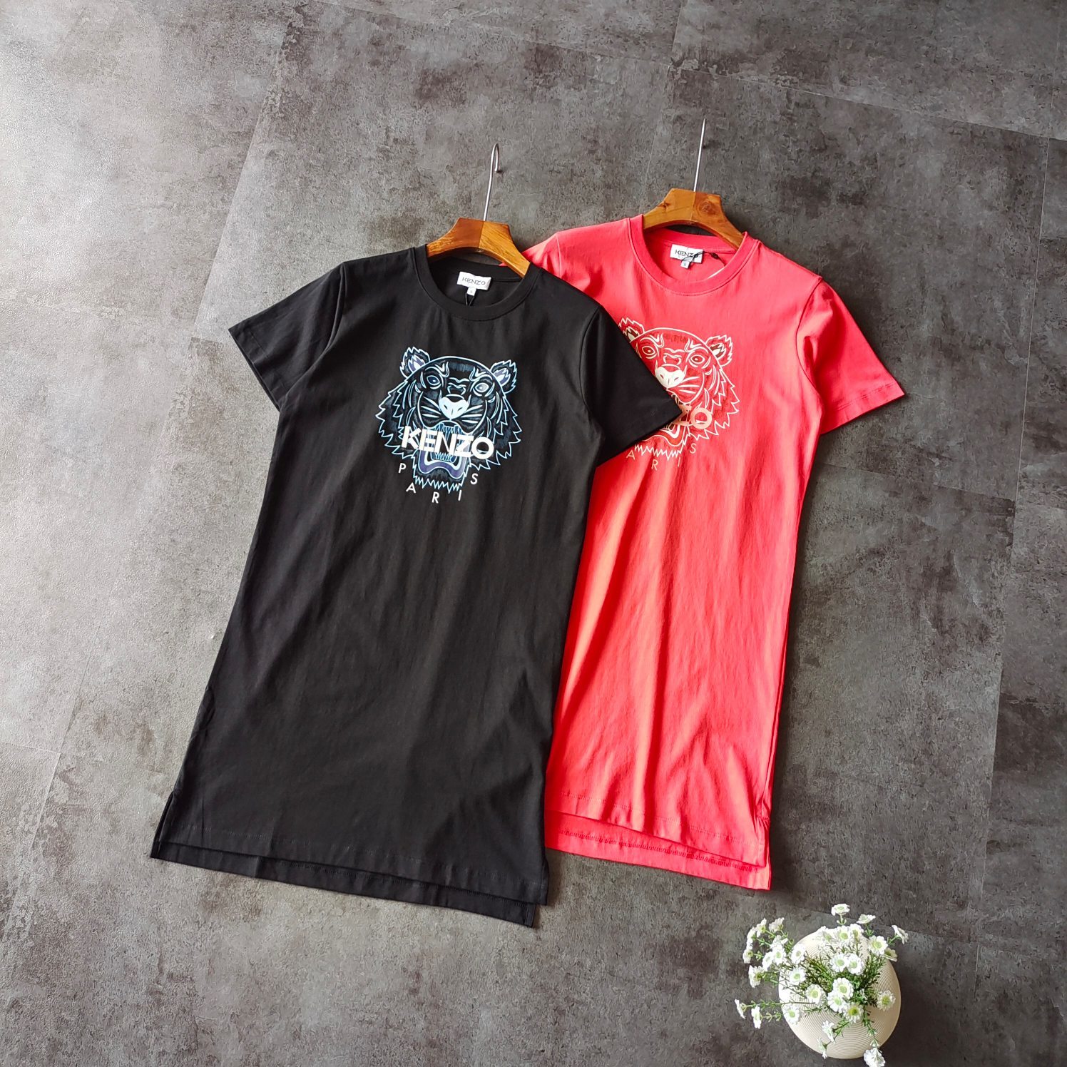2021 Women's T-Shirt long t shirt dress designer Kénzõ tiger embroidery population luxury, White
2021 Women's T-Shirt long t shirt dress designer Kénzõ tiger embroidery population luxury, White