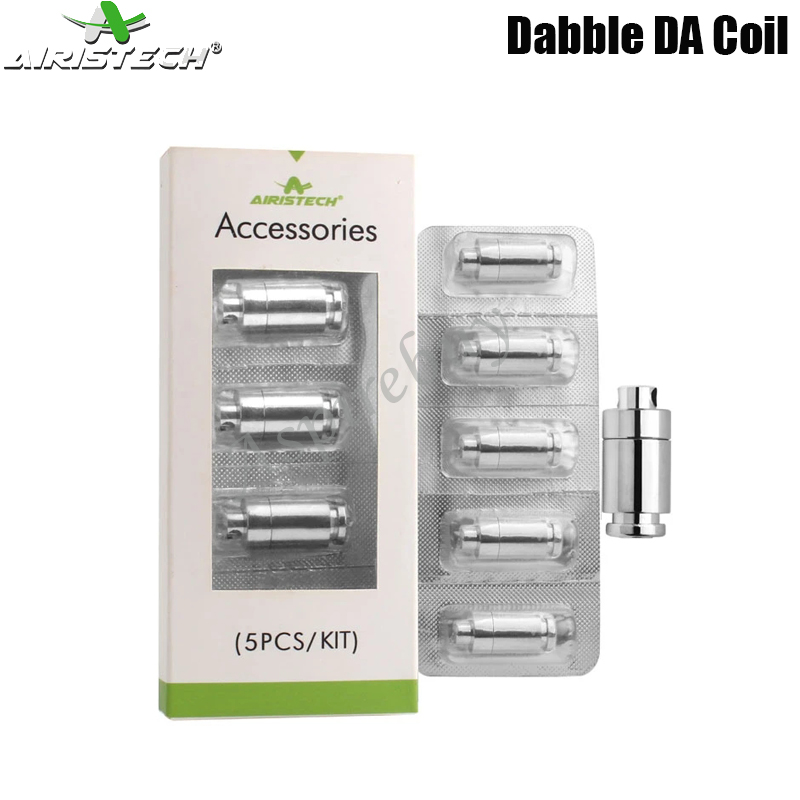 Airistech Airis Dabble Coil Replacement DA Coils Quartz Coil Technology 5pcs A Pack E-cigarette Vaporizer 100% Original
Airistech Airis Dabble Coil Replacement DA Coils Quartz Coil Technology 5pcs A Pack E-cigarette Vaporizer 100% Original