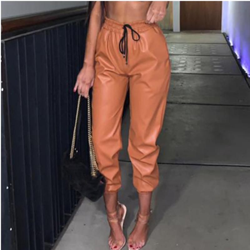 Women' Pants & Capris Fashion Lady Leather Pu Skinny Pencil Women Autumn Drawstring Pant Black Pockets Long Trousers
Women' Pants & Capris Fashion Lady Leather Pu Skinny Pencil Women Autumn Drawstring Pant Black Pockets Long Trousers